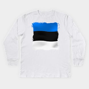 Estonia artwork Kids Long Sleeve T-Shirt